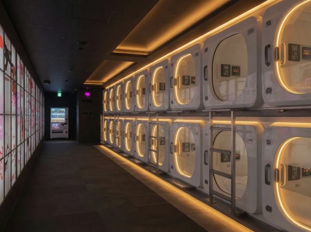 Capsule pod bay interior
