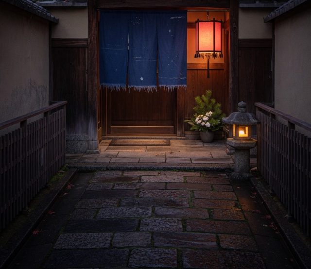 Stone lane in Gion district