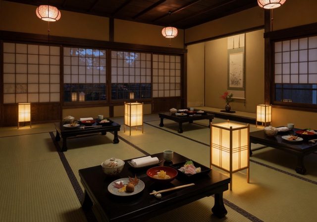 Seasonal kaiseki dining room